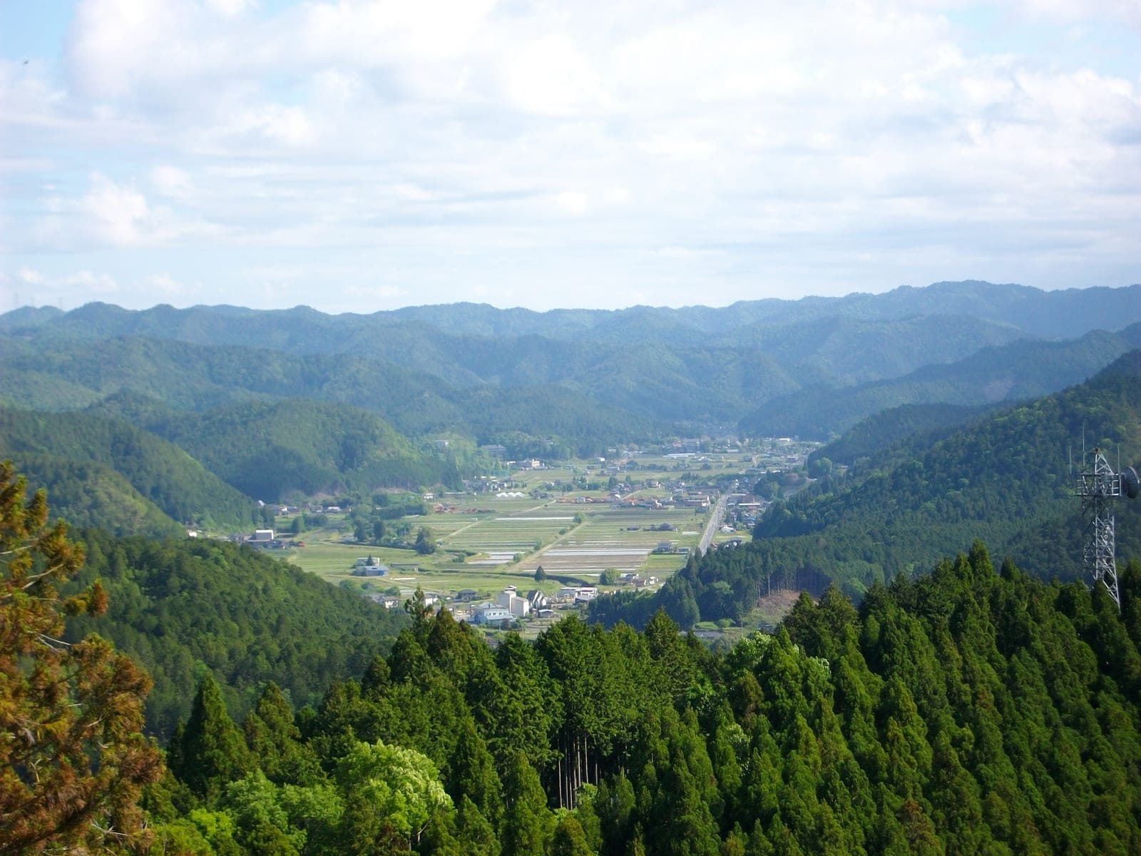 View across the Keihoku valley